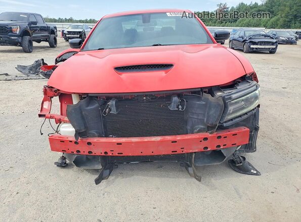 2C3CDXHG7KH545191 2019 DODGE CHARGER Красный Вид спереди