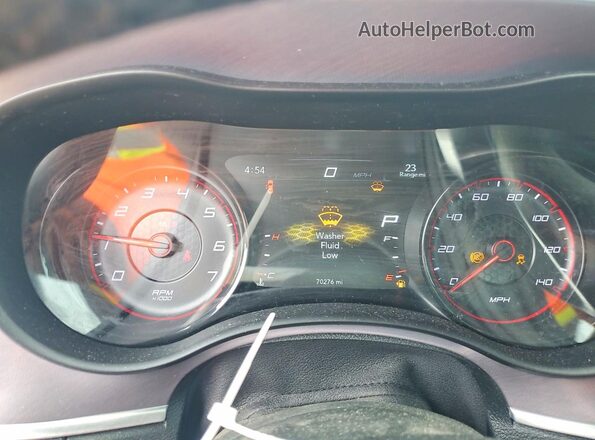 2C3CDXHG7KH545191 2019 DODGE CHARGER Красный Вид щитка приборов