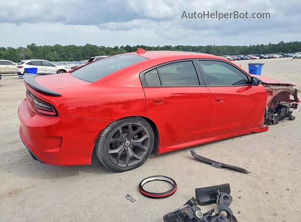 2C3CDXHG7KH545191 2019 DODGE CHARGER Красный Задняя правая четверть