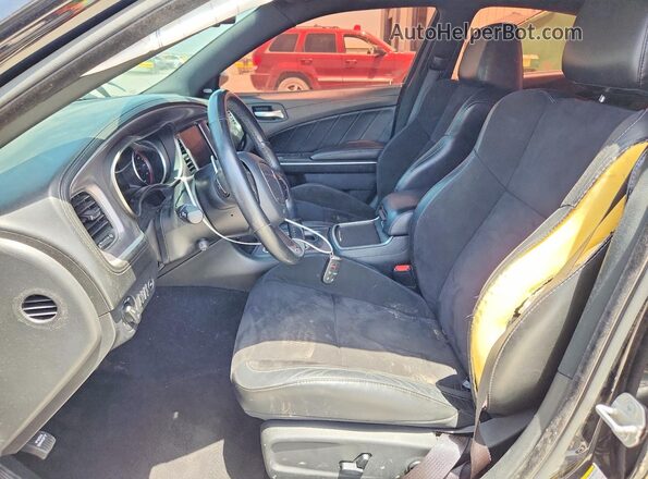 2C3CDXHG7KH758786 2019 DODGE CHARGER Черный Вид салона спереди