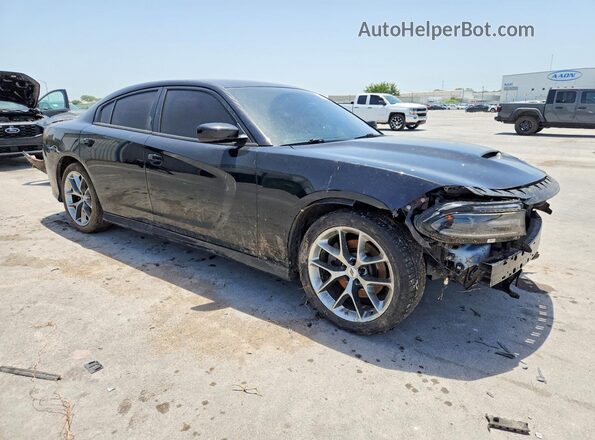 2C3CDXHG7KH758786 2019 DODGE CHARGER Черный Передняя правая четверть