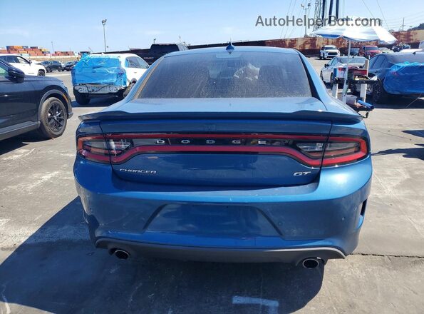 2C3CDXHG7LH188113 2020 DODGE CHARGER Blue Vista trasera