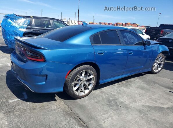 2C3CDXHG7LH188113 2020 DODGE CHARGER Blue Trasero derecho