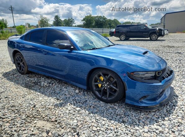 2C3CDXHG7MH612715 2021 DODGE CHARGER Синий Передняя правая четверть