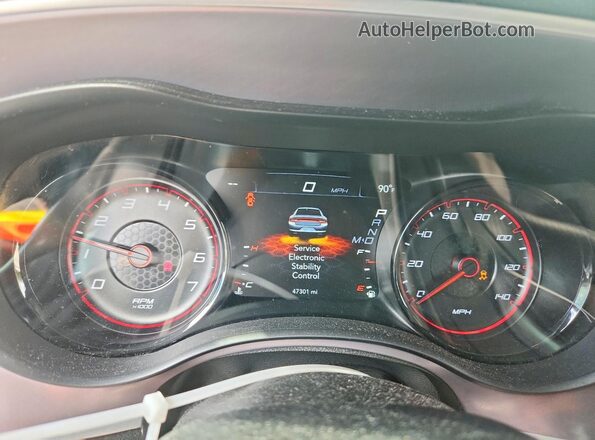 2C3CDXHG7MH612715 2021 DODGE CHARGER Синий Вид щитка приборов