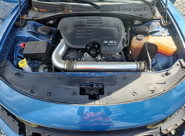 2C3CDXHG7MH612715 2021 DODGE CHARGER Синий Вид задней части салона