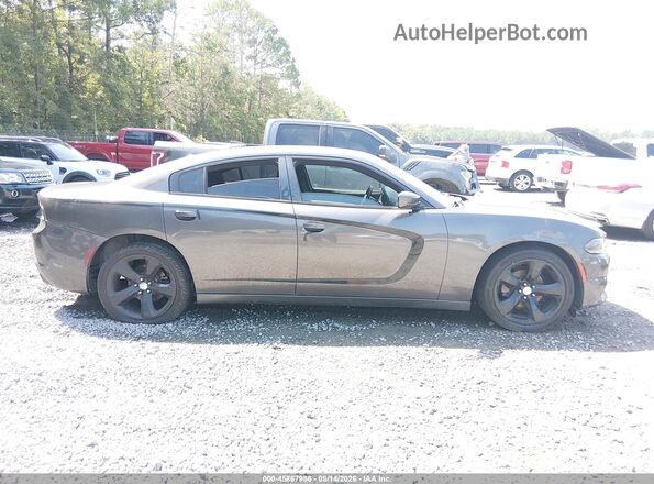 2C3CDXHG8GH204857 2016 DODGE CHARGER Gray Widok wnętrza z tyłu
