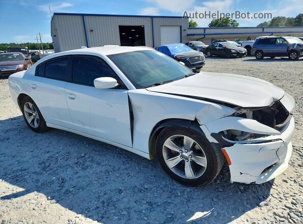 2C3CDXHG8GH266209 2016 DODGE CHARGER Белый Передняя правая четверть