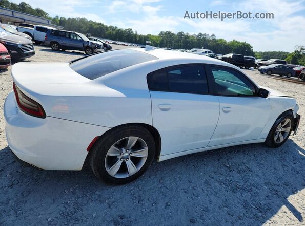 2C3CDXHG8GH266209 2016 DODGE CHARGER Белый Задняя правая четверть