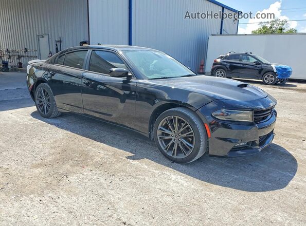2C3CDXHG8JH187470 2018 DODGE CHARGER Black Delantero derecho