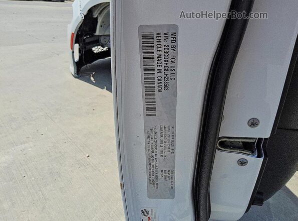 2C3CDXHG8LH238503 2020 DODGE CHARGER White ძრავის განყოფილების ხედი