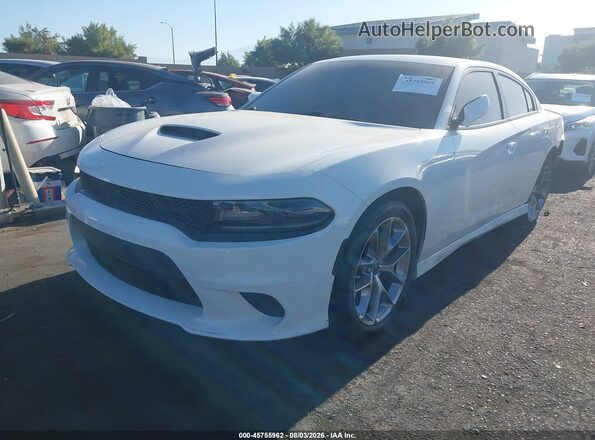 2C3CDXHG8LH245290 2020 DODGE CHARGER White Առջևի ձախ երեք քառորդ տեսարան