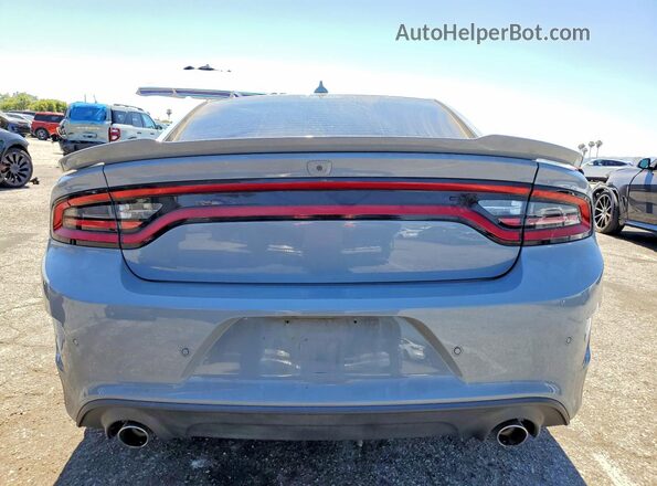 2C3CDXHG8MH506855 2021 DODGE CHARGER Gray Вид ззаду