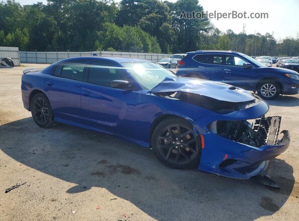 2C3CDXHG8MH569552 2021 DODGE CHARGER Blue წინა მარჯვენა