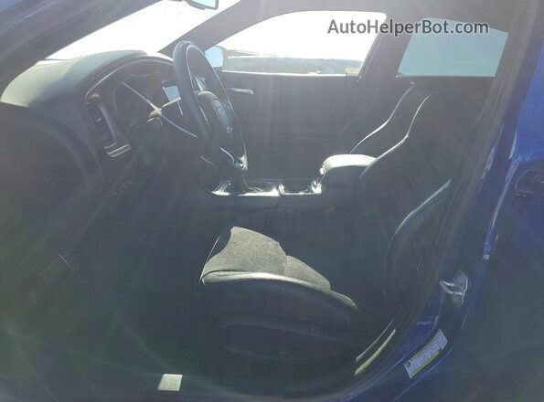 2C3CDXHG8MH591566 2021 DODGE CHARGER Blue Widok wnętrza z przodu