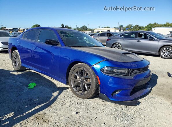 2C3CDXHG8MH591566 2021 DODGE CHARGER Blue Przód prawy