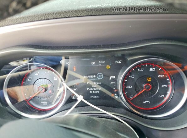 2C3CDXHG8PH626661 2023 DODGE CHARGER Black Вид щитка приладів