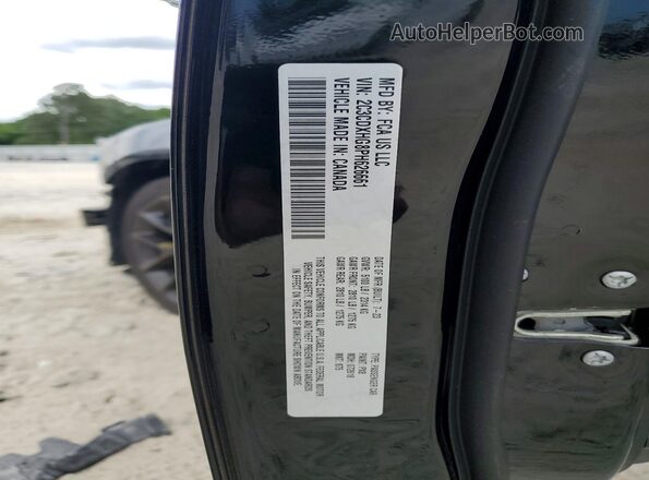 2C3CDXHG8PH626661 2023 DODGE CHARGER Black Вид підкапотного простору