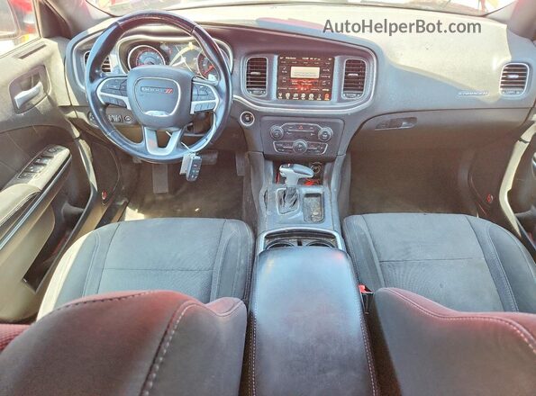 2C3CDXHG9GH154776 2016 DODGE CHARGER Red Dashboard view