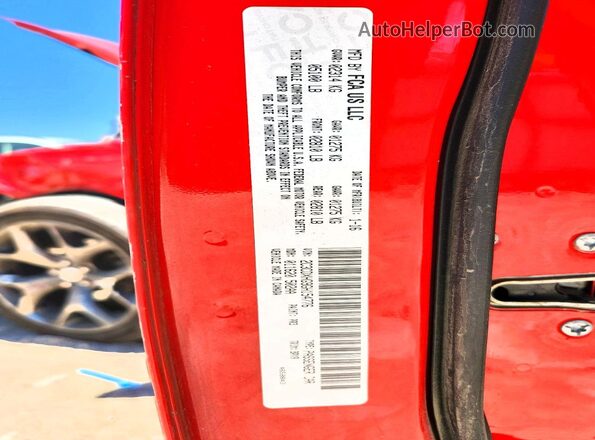 2C3CDXHG9GH154776 2016 DODGE CHARGER Red Engine compartment view