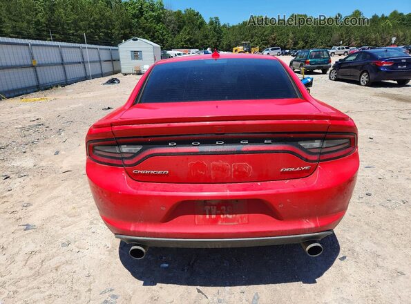 2C3CDXHG9GH154776 2016 DODGE CHARGER Red Rear view
