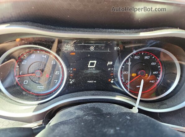 2C3CDXHG9GH154776 2016 DODGE CHARGER Red Instrument cluster view