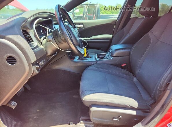 2C3CDXHG9GH154776 2016 DODGE CHARGER Red Front interior view
