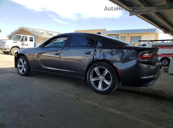 2C3CDXHG9HH644085 2017 DODGE CHARGER Gray Trasero izquierdo