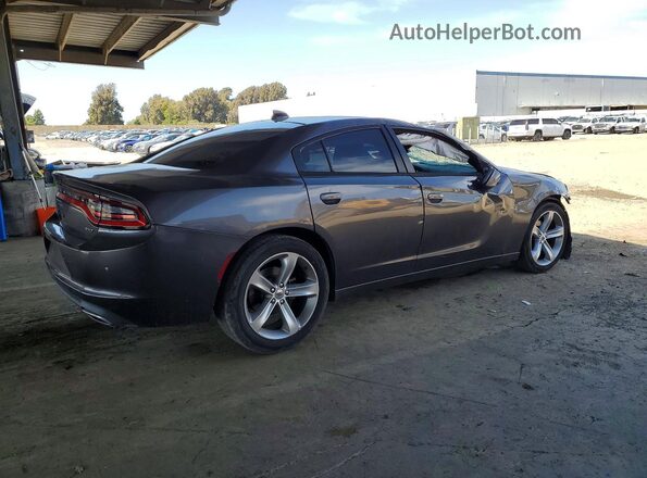2C3CDXHG9HH644085 2017 DODGE CHARGER Gray Trasero derecho