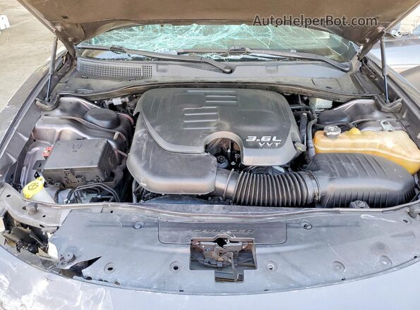 2C3CDXHG9HH644085 2017 DODGE CHARGER Gray Vista interior trasera