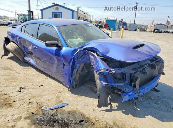 2C3CDXHG9NH138719 2022 DODGE CHARGER Blue Передня права чверть