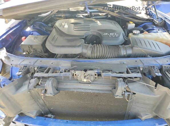 2C3CDXHG9NH138719 2022 DODGE CHARGER Blue Вид задньої частини салону