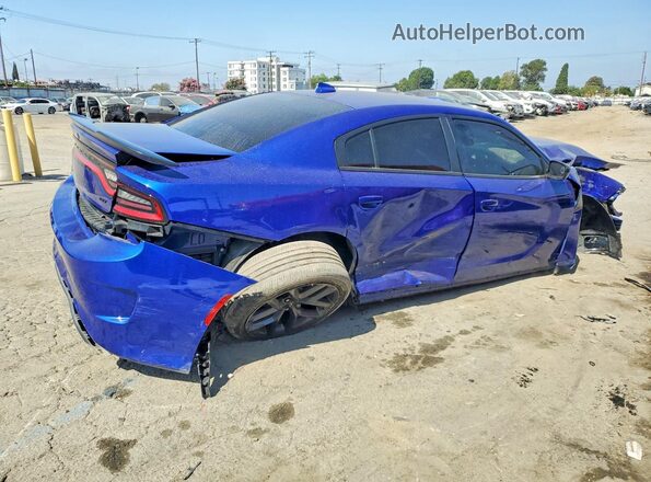 2C3CDXHG9NH138719 2022 DODGE CHARGER Blue Задня права чверть
