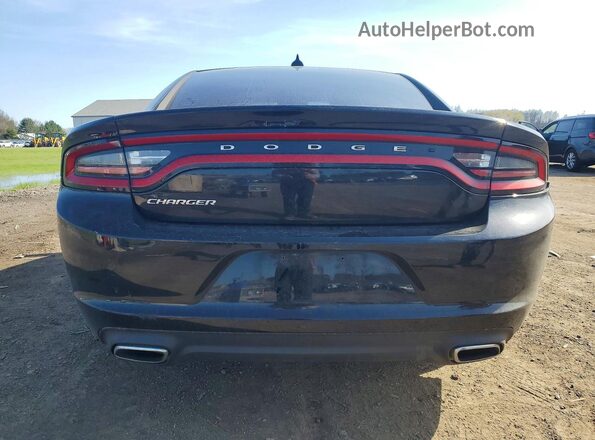 2C3CDXHGXGH126212 2016 DODGE CHARGER Black უკანა ხედი