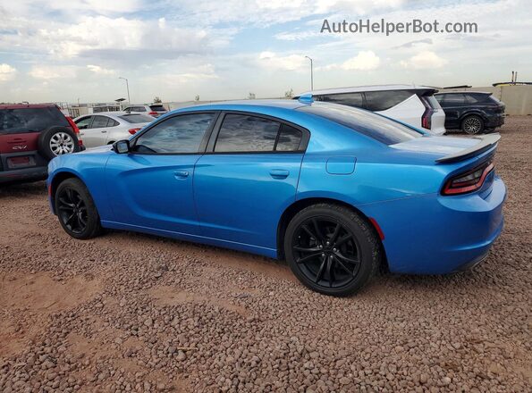 2C3CDXHGXGH143690 2016 DODGE CHARGER Blue Front right