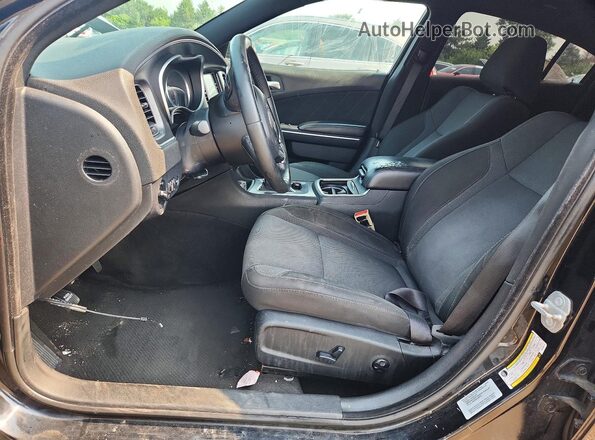 2C3CDXHGXGH166757 2016 DODGE CHARGER Black Вид салону спереду