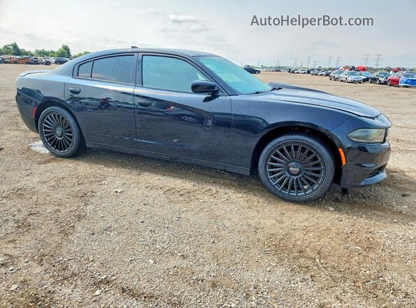 2C3CDXHGXGH166757 2016 DODGE CHARGER Black Передня права чверть