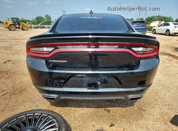 2C3CDXHGXGH166757 2016 DODGE CHARGER Black Вид ззаду