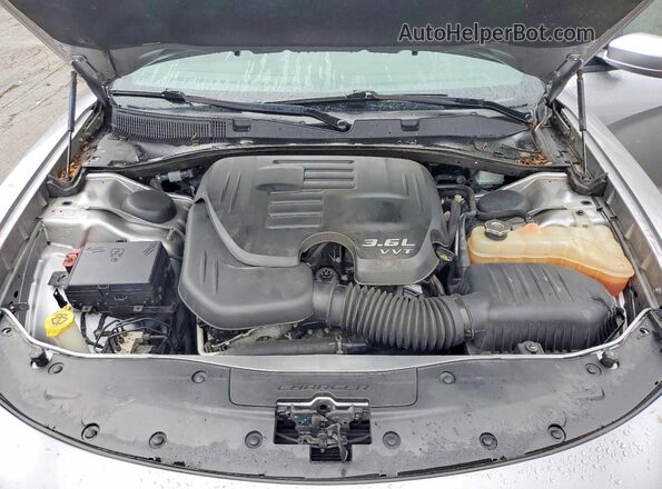 2C3CDXHGXGH354632 2016 DODGE CHARGER Gray უკანა სალონის ხედი