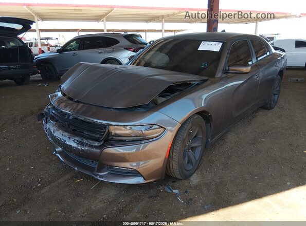 2C3CDXHGXHH581112 2017 DODGE CHARGER Gray Front left