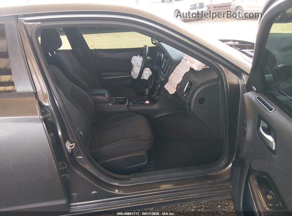 2C3CDXHGXHH581112 2017 DODGE CHARGER Gray Front interior view