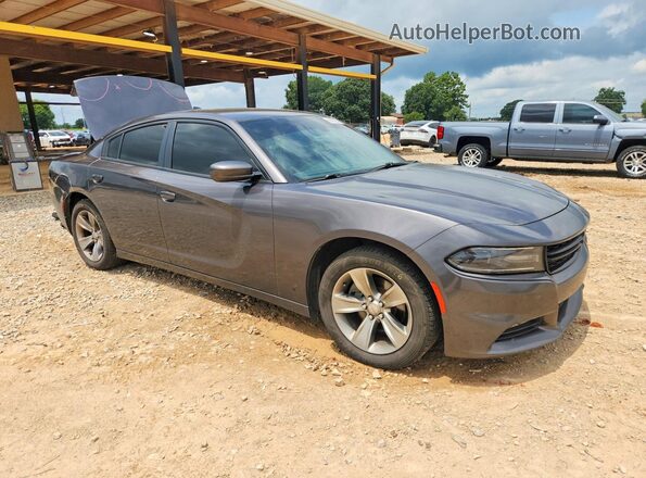 2C3CDXHGXJH156382 2018 DODGE CHARGER Серый Передняя правая четверть