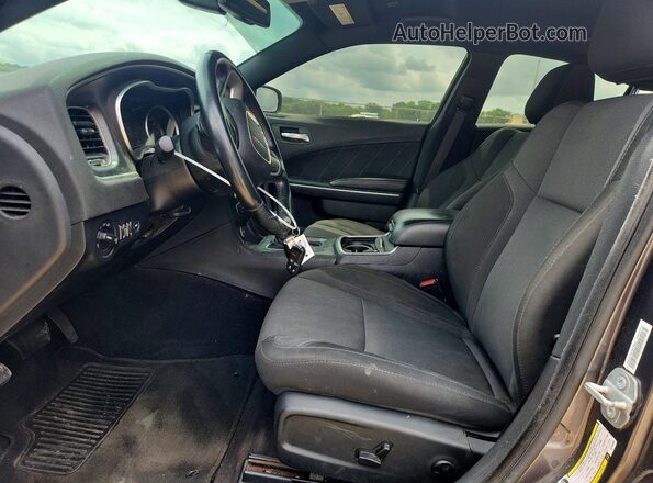 2C3CDXHGXJH156382 2018 DODGE CHARGER Серый Вид салона спереди