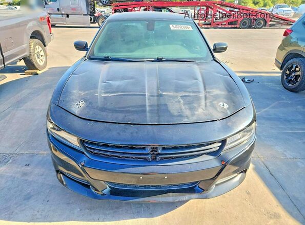 2C3CDXHGXJH169469 2018 DODGE CHARGER Black Widok z przodu