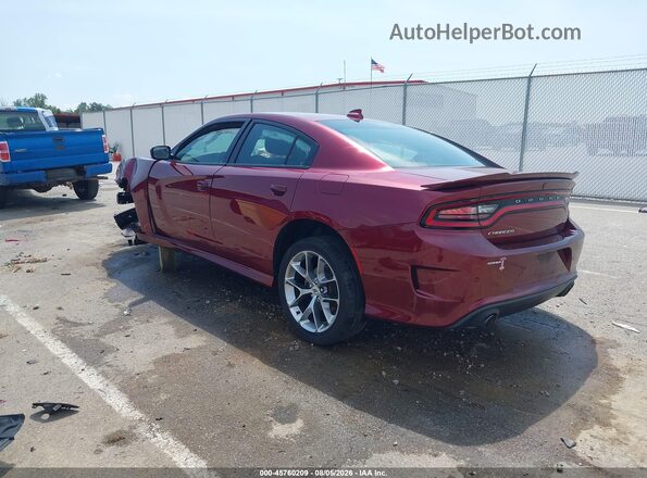 2C3CDXHGXMH640346 2021 DODGE CHARGER Red Rear left