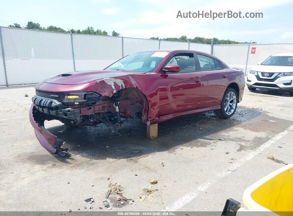 2C3CDXHGXMH640346 2021 DODGE CHARGER Red Front left
