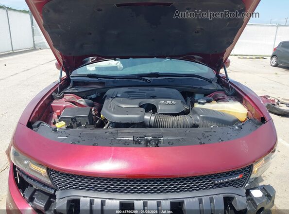 2C3CDXHGXMH640346 2021 DODGE CHARGER Red Rear view