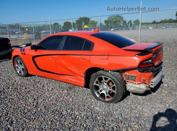 2C3CDXJG0GH341656 2016 DODGE CHARGER Orange Trasero izquierdo