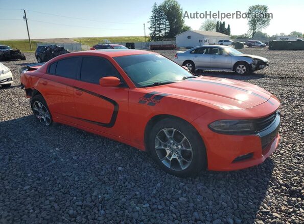 2C3CDXJG0GH341656 2016 DODGE CHARGER Orange Delantero derecho