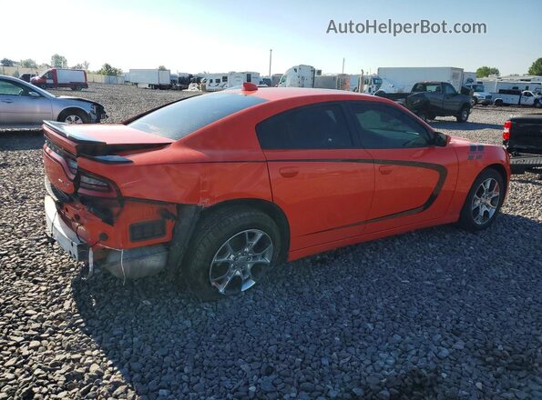 2C3CDXJG0GH341656 2016 DODGE CHARGER Orange Trasero derecho